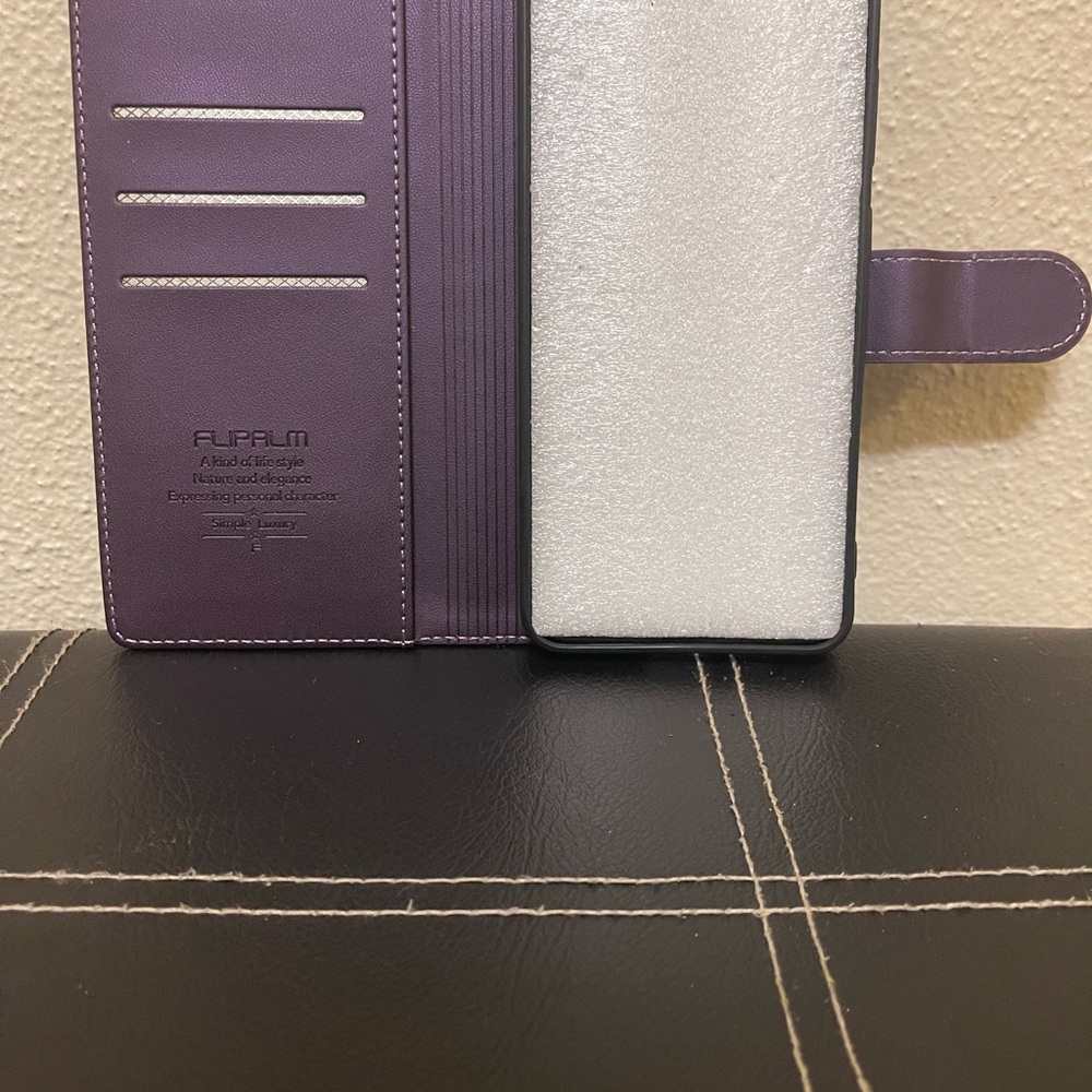 Purple Flip Wallet Phone Case